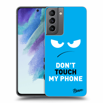 Hülle für Samsung Galaxy S21 FE 5G - Angry Eyes - Blue