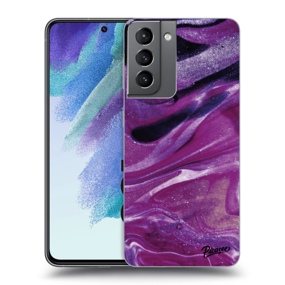 Picasee ULTIMATE CASE für Samsung Galaxy S21 FE 5G - Purple glitter