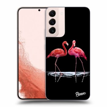 Picasee ULTIMATE CASE für Samsung Galaxy S22+ 5G - Flamingos couple