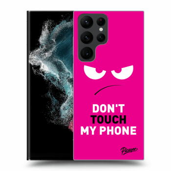 Picasee ULTIMATE CASE für Samsung Galaxy S22 Ultra 5G - Angry Eyes - Pink