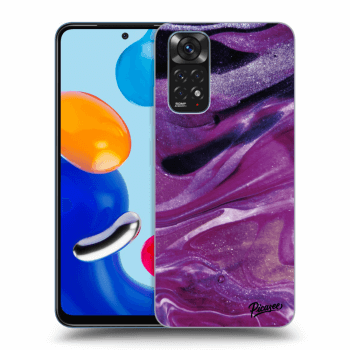Hülle für Xiaomi Redmi Note 11S - Purple glitter
