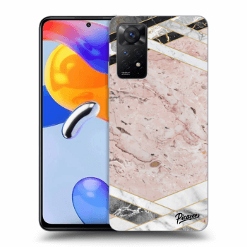 Hülle für Xiaomi Redmi Note 11 Pro - Pink geometry