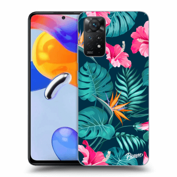 Hülle für Xiaomi Redmi Note 11 Pro 5G - Pink Monstera