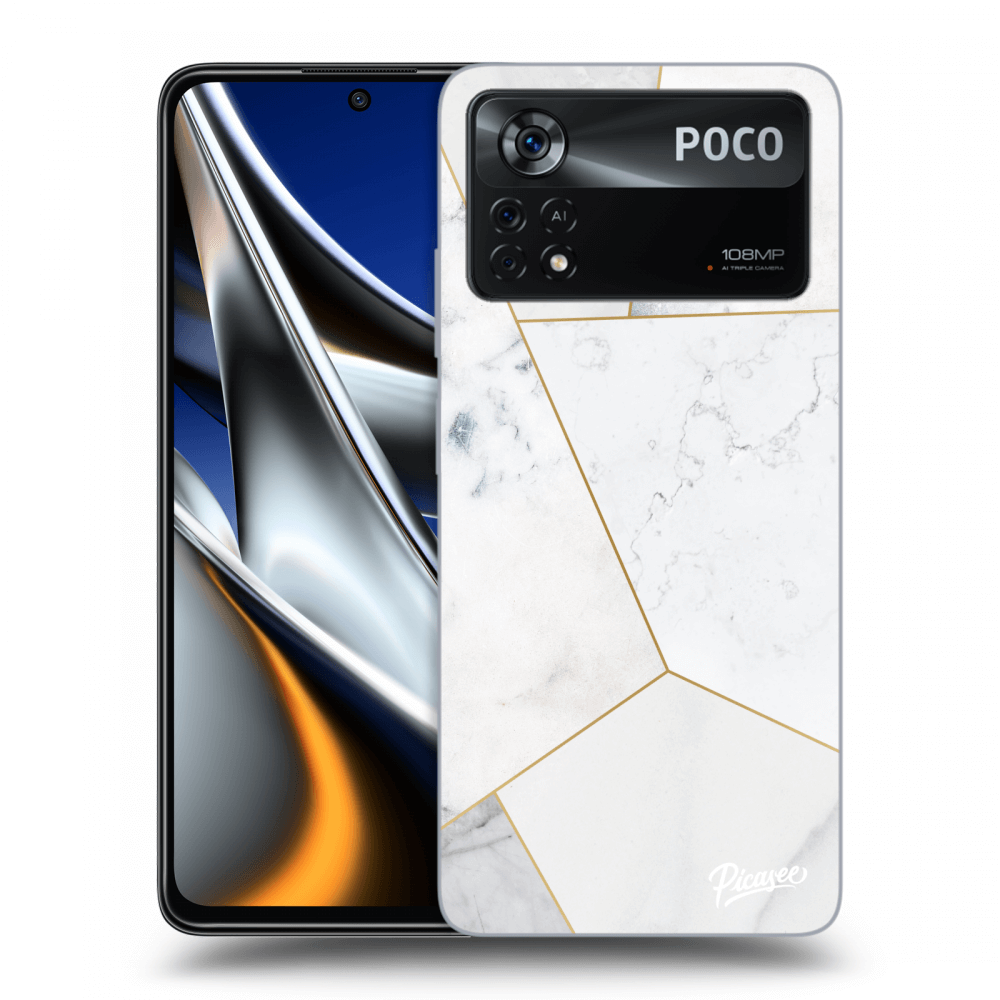 Picasee ULTIMATE CASE für Xiaomi Poco X4 Pro 5G - White tile