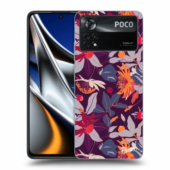 Hülle für Xiaomi Poco X4 Pro 5G - Purple Leaf