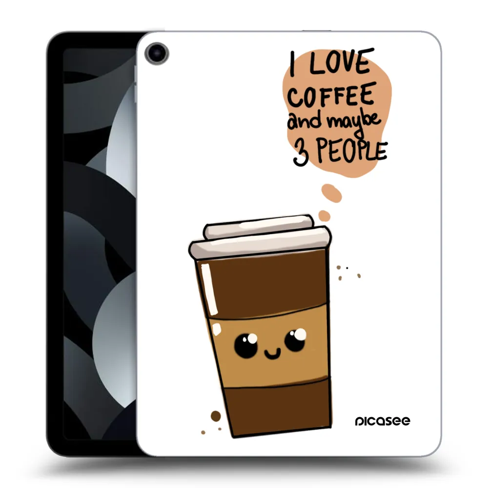 Picasee transparente Silikonhülle für Apple iPad Air 5 10.9" 2022 - Cute coffee