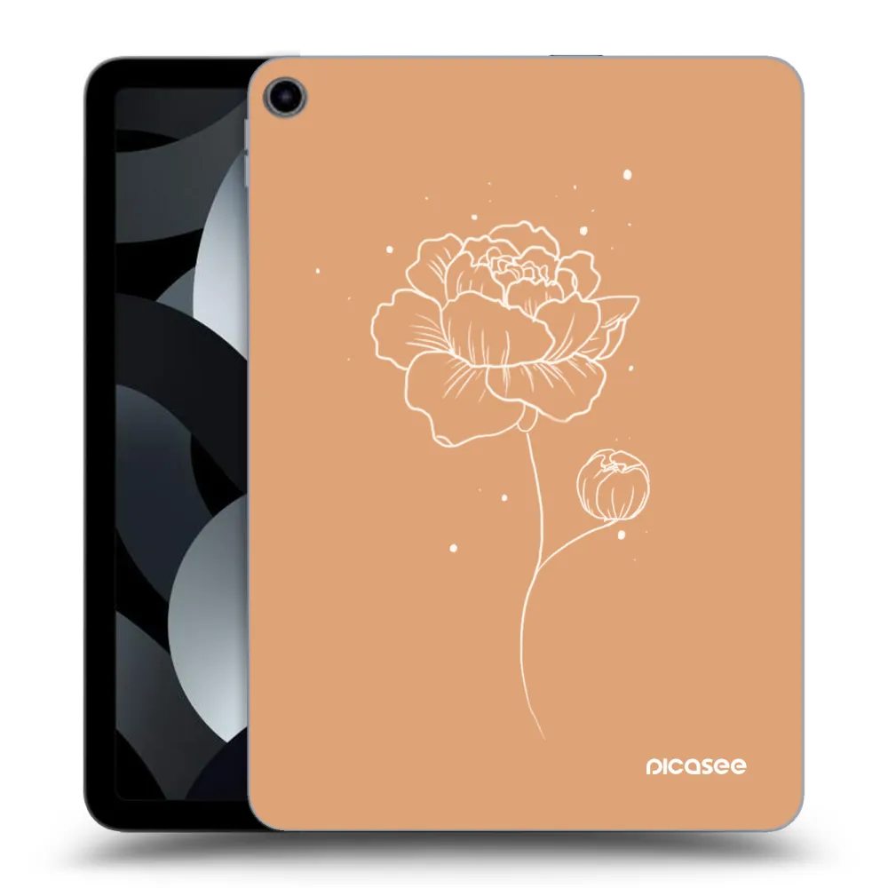 Picasee transparente Silikonhülle für Apple iPad Air 5 10.9" 2022 - Peonies