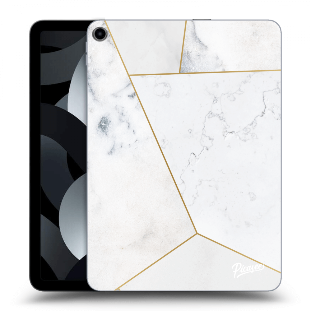Picasee transparente Silikonhülle für Apple iPad Air 5 10.9" 2022 - White tile