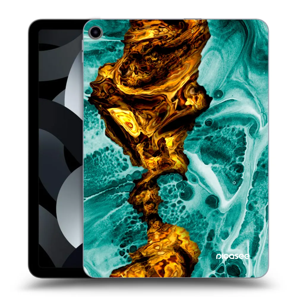 Picasee transparente Silikonhülle für Apple iPad Air 5 10.9" 2022 - Goldsky