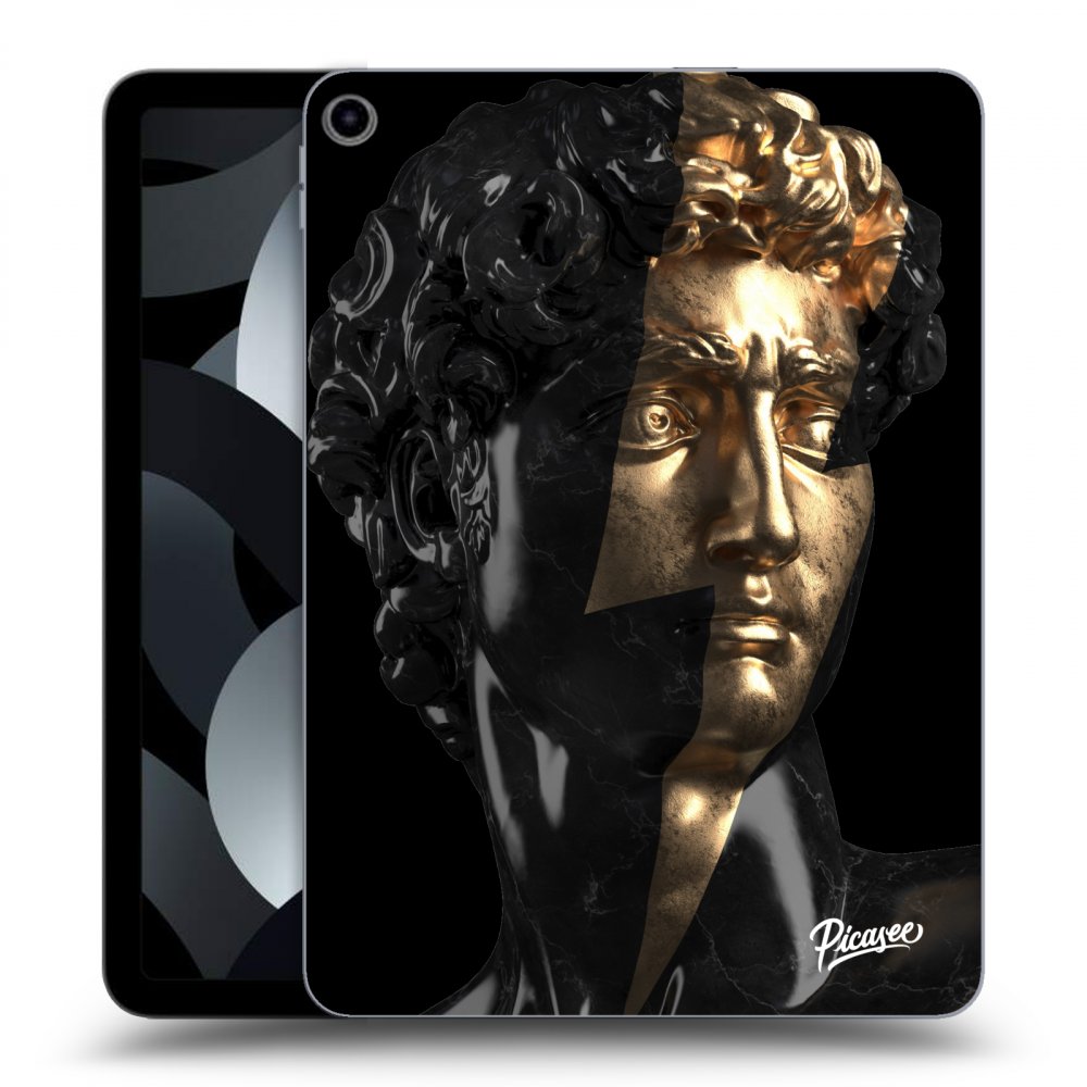 Picasee Schwarze Silikonhülle für Apple iPad Air 5 10.9" 2022 - Wildfire - Black