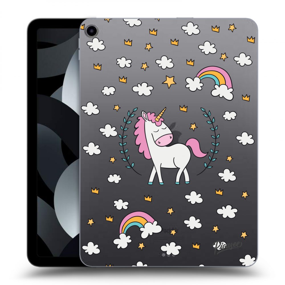 Picasee transparente Silikonhülle für Apple iPad Air 5 10.9" 2022 - Unicorn star heaven
