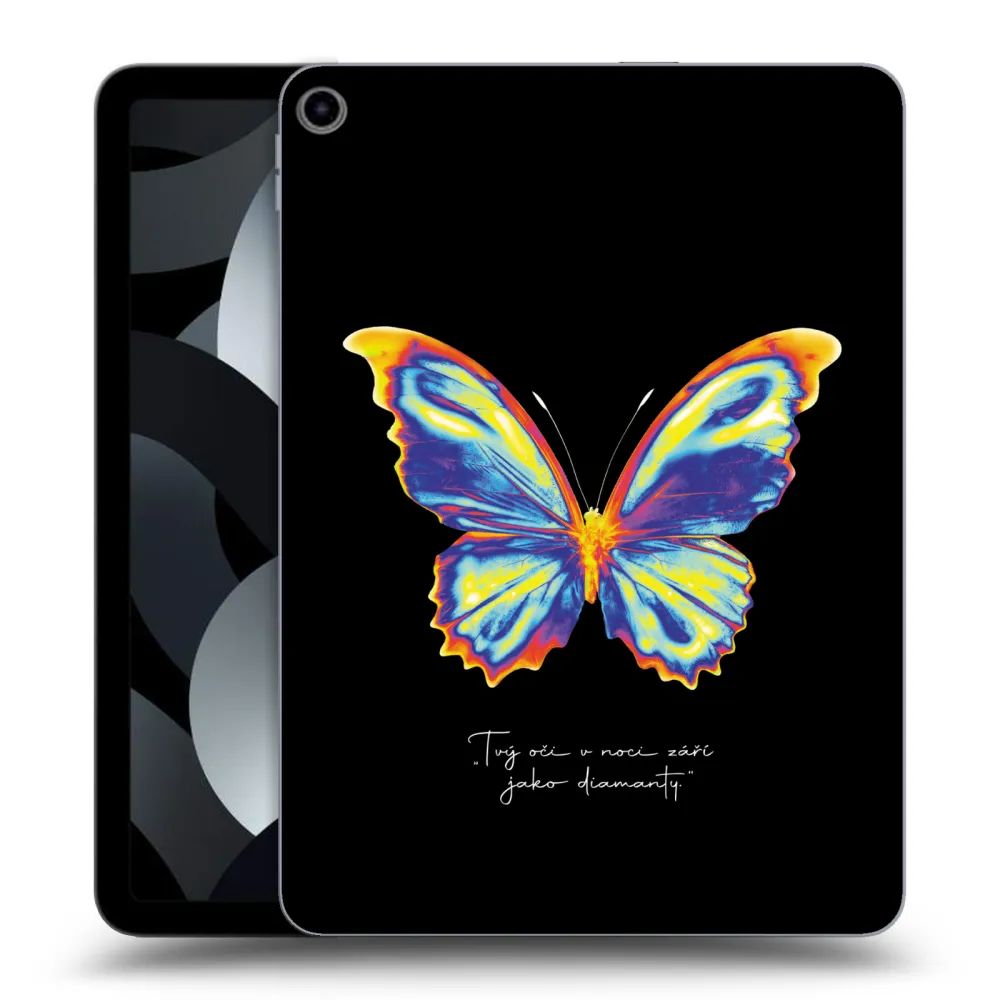 Picasee transparente Silikonhülle für Apple iPad Air 5 10.9" 2022 - Diamanty Black