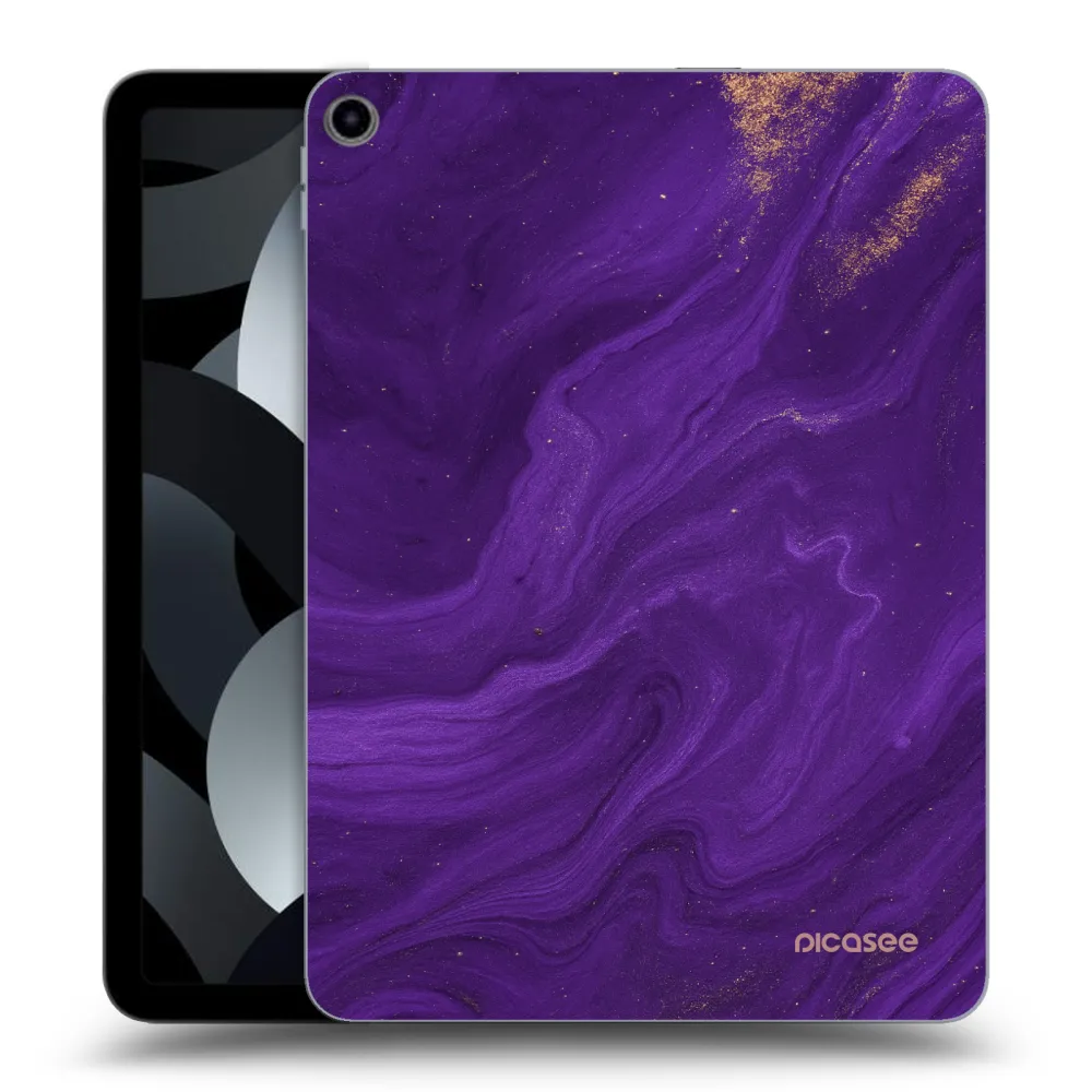 Picasee transparente Silikonhülle für Apple iPad Air 5 10.9" 2022 - Purple