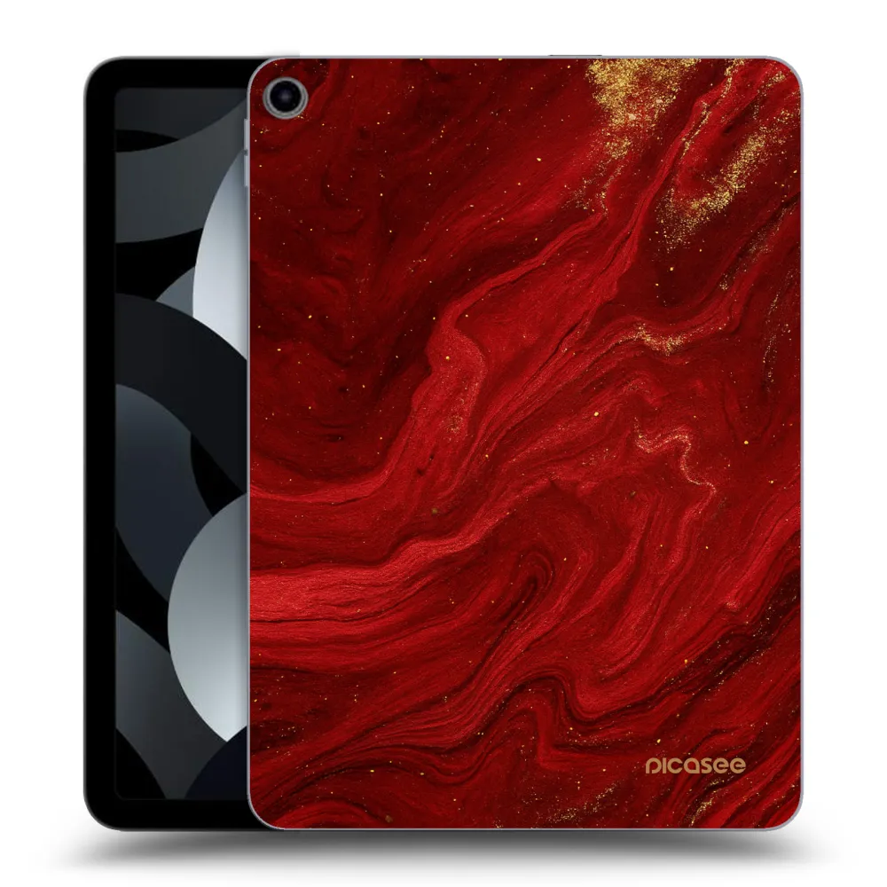 Picasee transparente Silikonhülle für Apple iPad Air 5 10.9" 2022 - Red