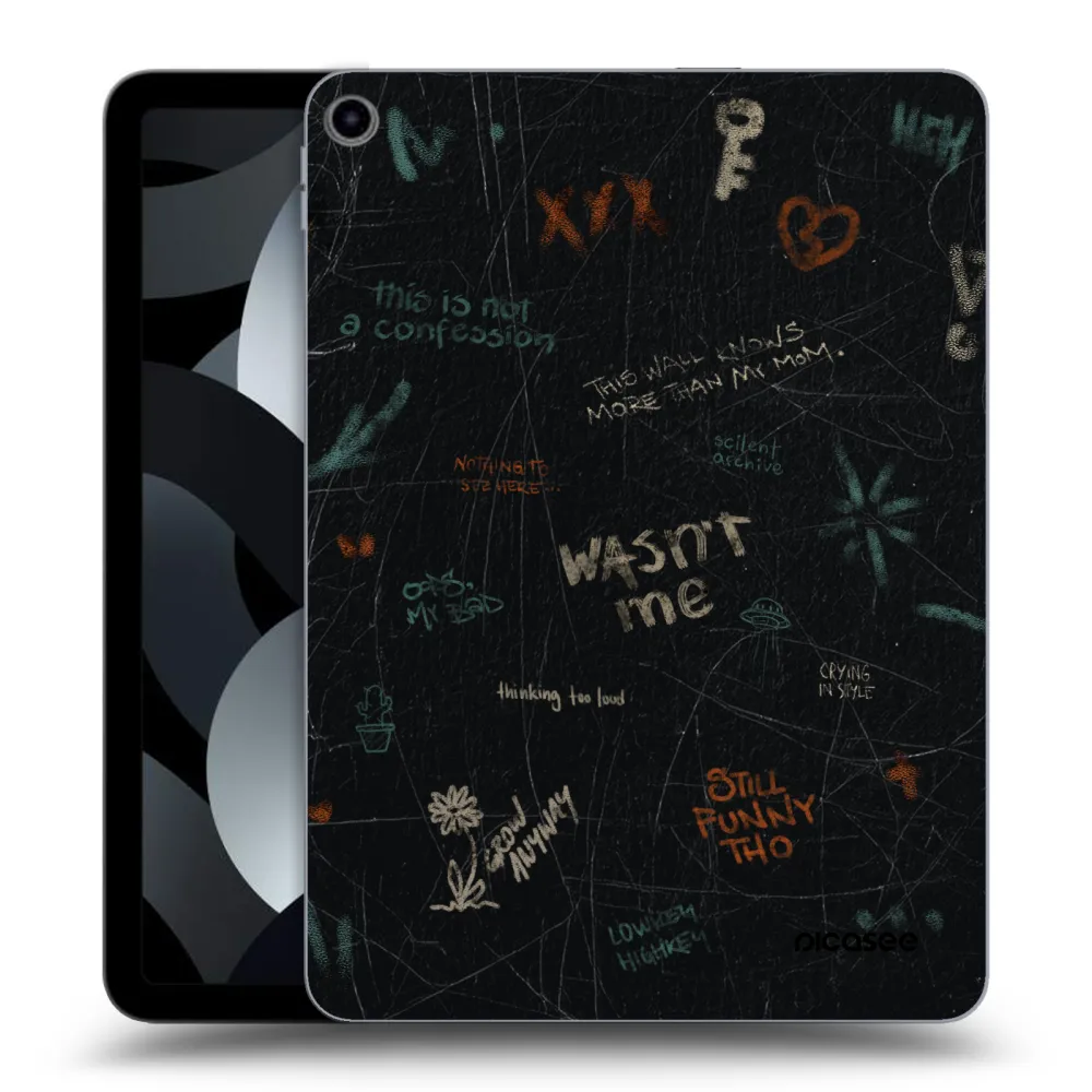 Picasee transparente Silikonhülle für Apple iPad Air 5 10.9" 2022 - CONFESSION
