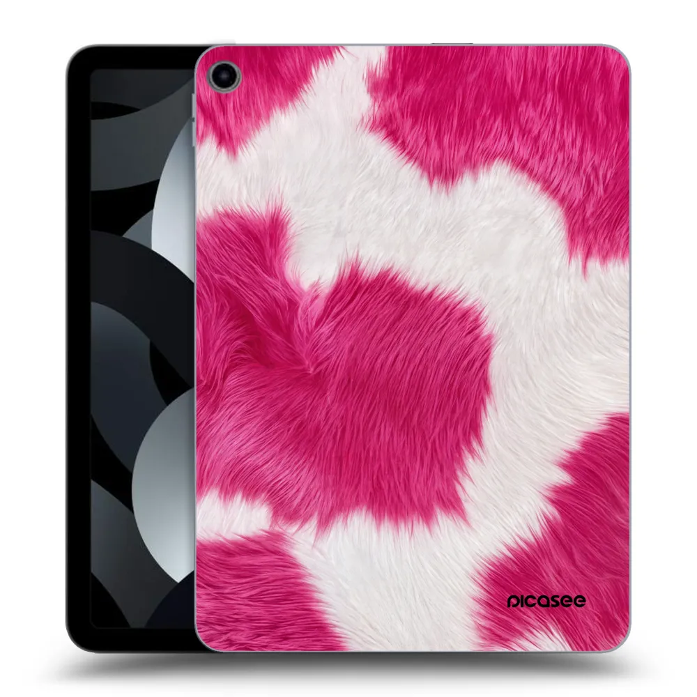 Picasee transparente Silikonhülle für Apple iPad Air 5 10.9" 2022 - Pink Moo