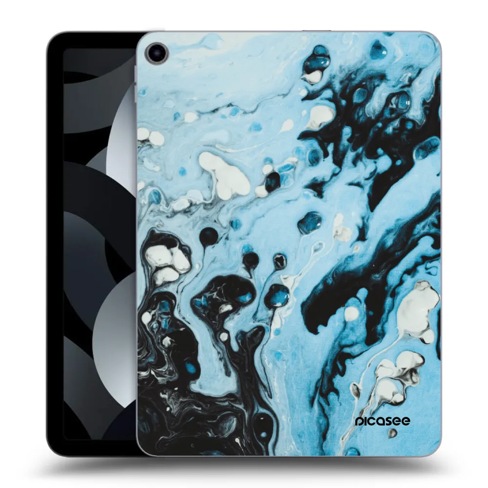 Picasee transparente Silikonhülle für Apple iPad Air 5 10.9" 2022 - Organic blue