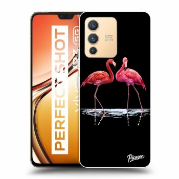 Hülle für Vivo V23 5G - Flamingos couple