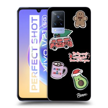 Hülle für Vivo V21 5G - Christmas Stickers