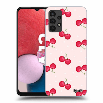 Picasee Samsung Galaxy A13 4G A135 Hülle - Transparentes Silikon - Cherries