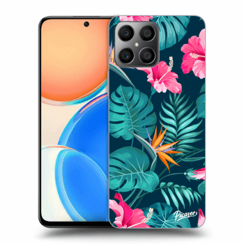 Hülle für Honor X8 - Pink Monstera