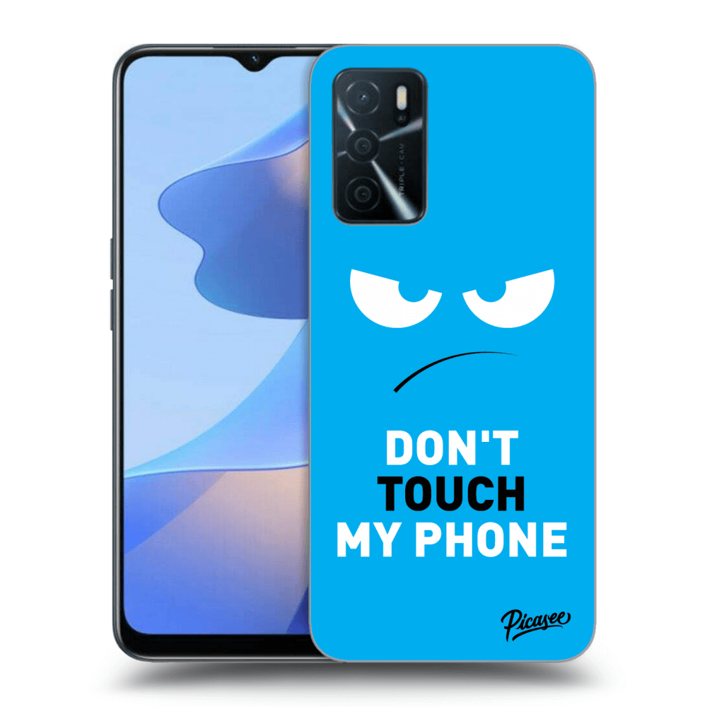 Picasee ULTIMATE CASE für OPPO A16 - Angry Eyes - Blue