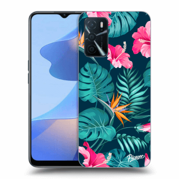 Picasee ULTIMATE CASE für OPPO A16 - Pink Monstera