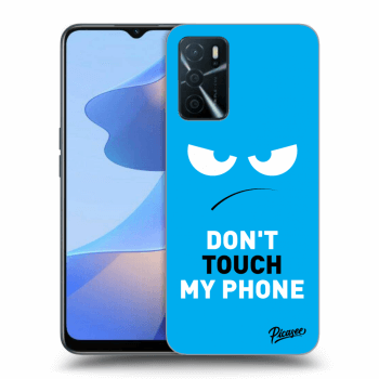 Hülle für OPPO A16 - Angry Eyes - Blue