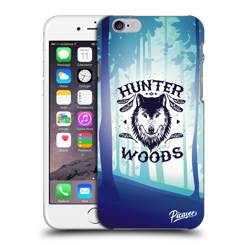 Picasee Apple iPhone 6/6S Hülle - Transparentes Silikon - Wolf 2