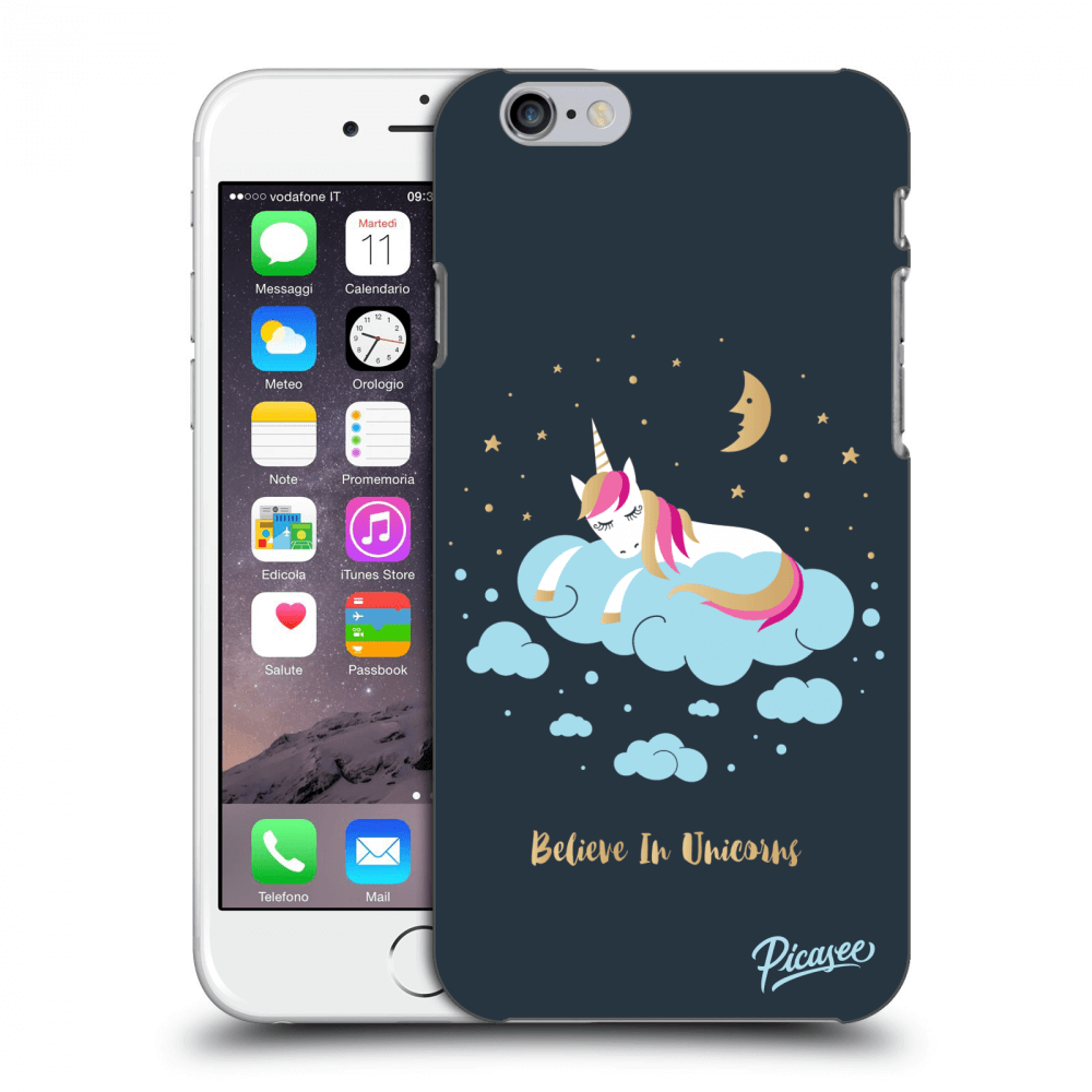 Picasee Apple iPhone 6/6S Hülle - Transparentes Silikon - Believe In Unicorns
