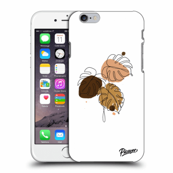 Picasee Apple iPhone 6/6S Hülle - Milchiges Silikon - Monstera