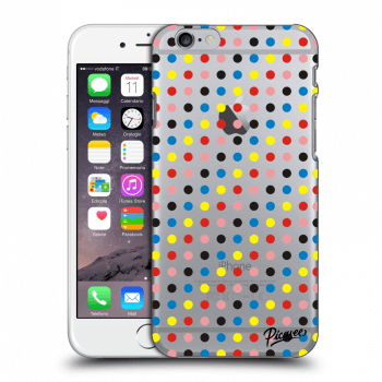 Picasee Apple iPhone 6/6S Hülle - Transparenter Kunststoff - Colorful dots