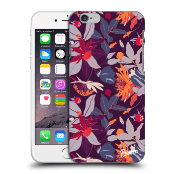 Hülle für Apple iPhone 6/6S - Purple Leaf