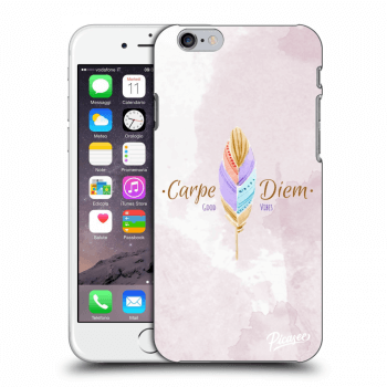 Picasee Apple iPhone 6/6S Hülle - Transparentes Silikon - Carpe Diem