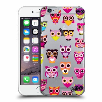 Picasee Apple iPhone 6/6S Hülle - Transparentes Silikon - Owls