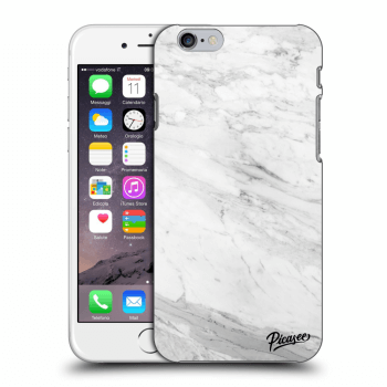 Picasee Apple iPhone 6/6S Hülle - Milchiges Silikon - White marble