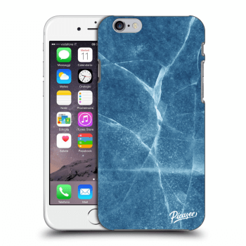Picasee Apple iPhone 6/6S Hülle - Schwarzes Silikon - Blue marble