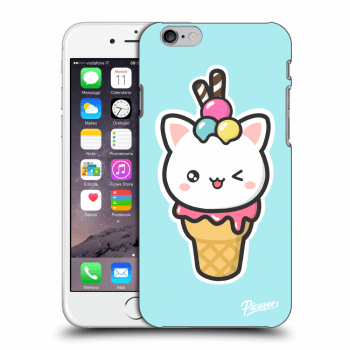 Picasee Apple iPhone 6/6S Hülle - Milchiges Silikon - Ice Cream Cat