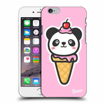 Picasee Apple iPhone 6/6S Hülle - Schwarzes Silikon - Ice Cream Panda