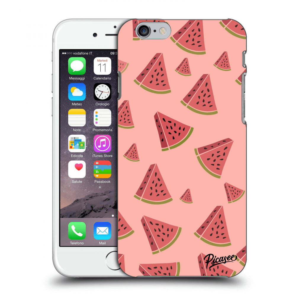 Picasee Apple iPhone 6/6S Hülle - Transparentes Silikon - Watermelon