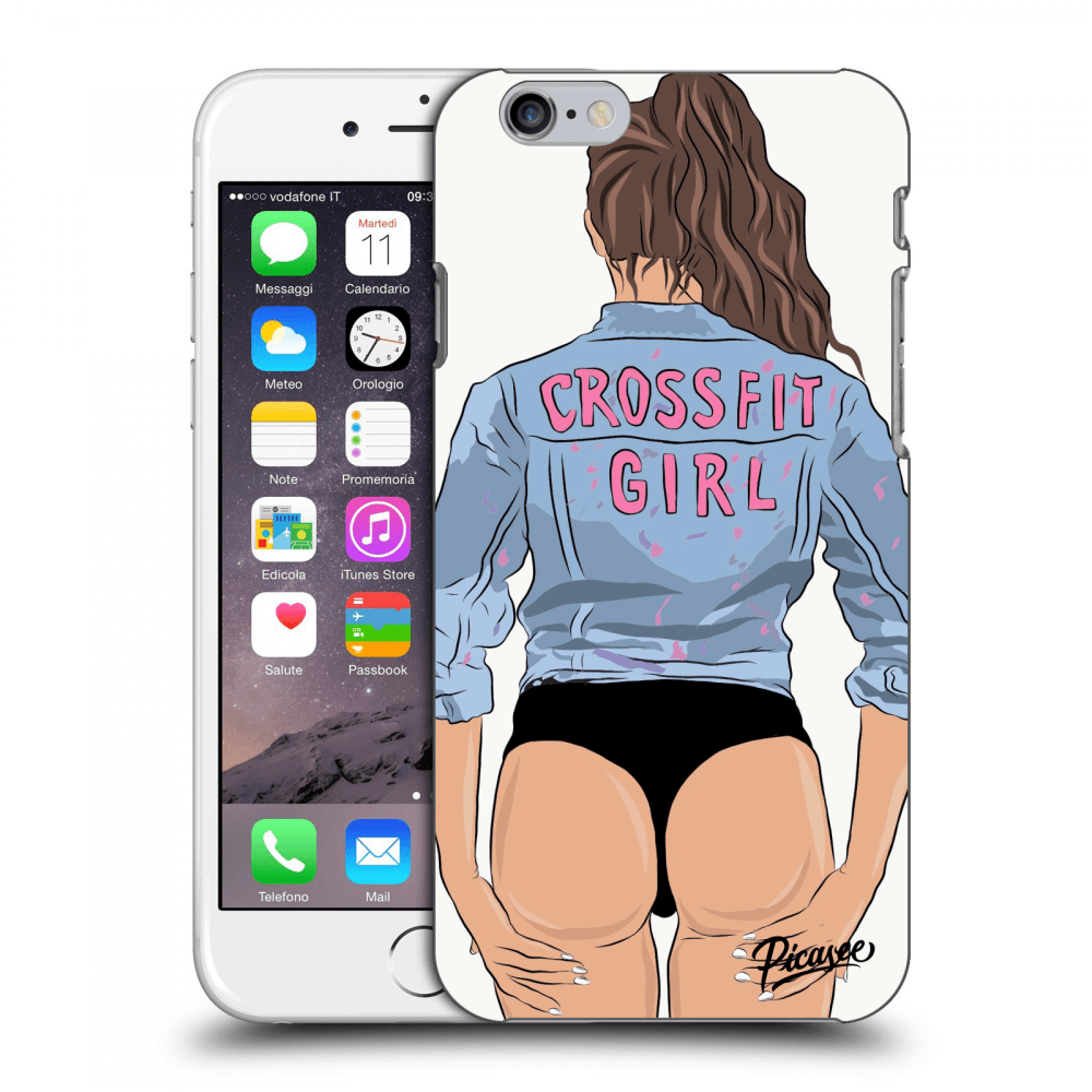 Picasee Apple iPhone 6/6S Hülle - Schwarzes Silikon - Crossfit girl - nickynellow