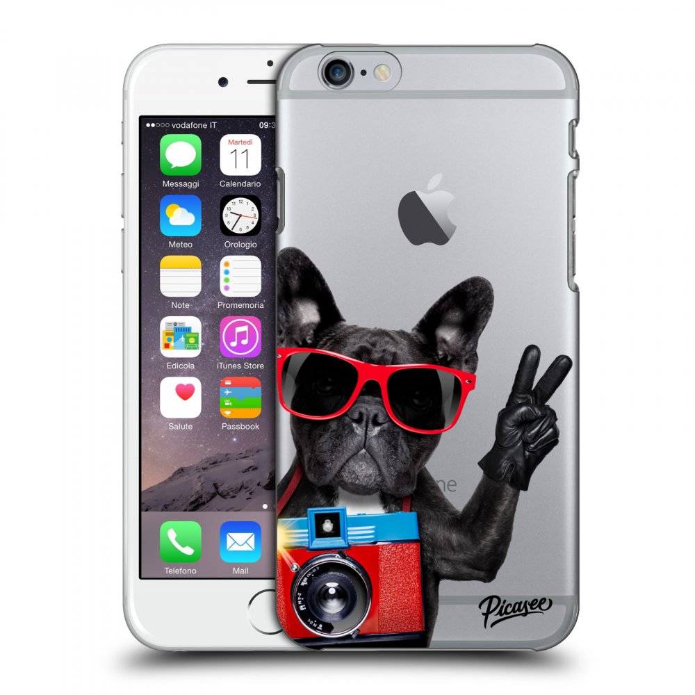Picasee Apple iPhone 6/6S Hülle - Transparentes Silikon - French Bulldog