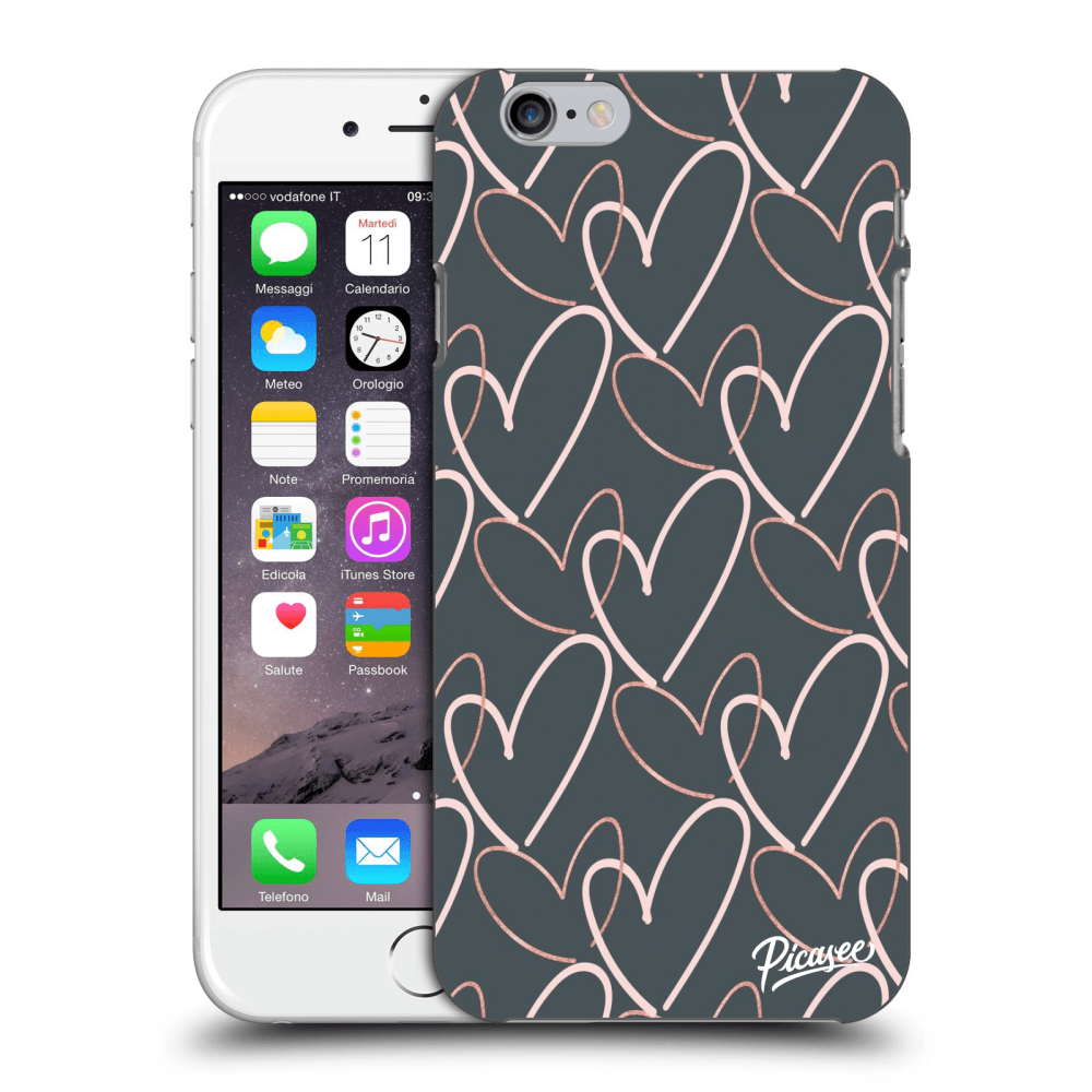 Picasee Apple iPhone 6/6S Hülle - Transparentes Silikon - Lots of love