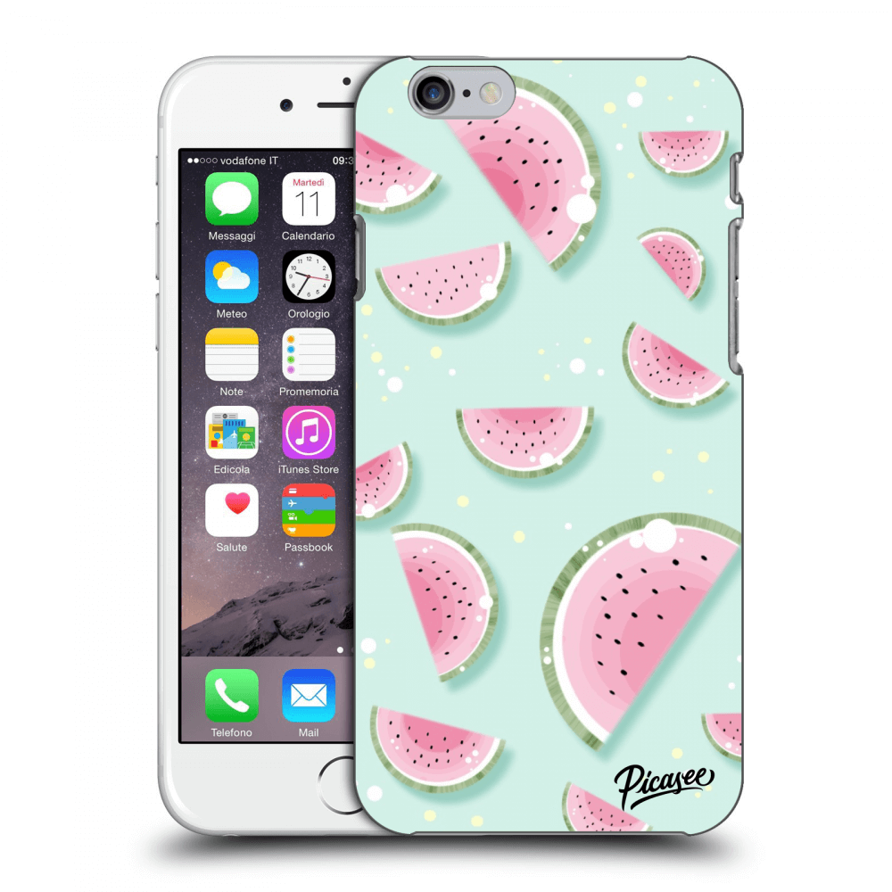 Picasee Apple iPhone 6/6S Hülle - Milchiges Silikon - Watermelon 2