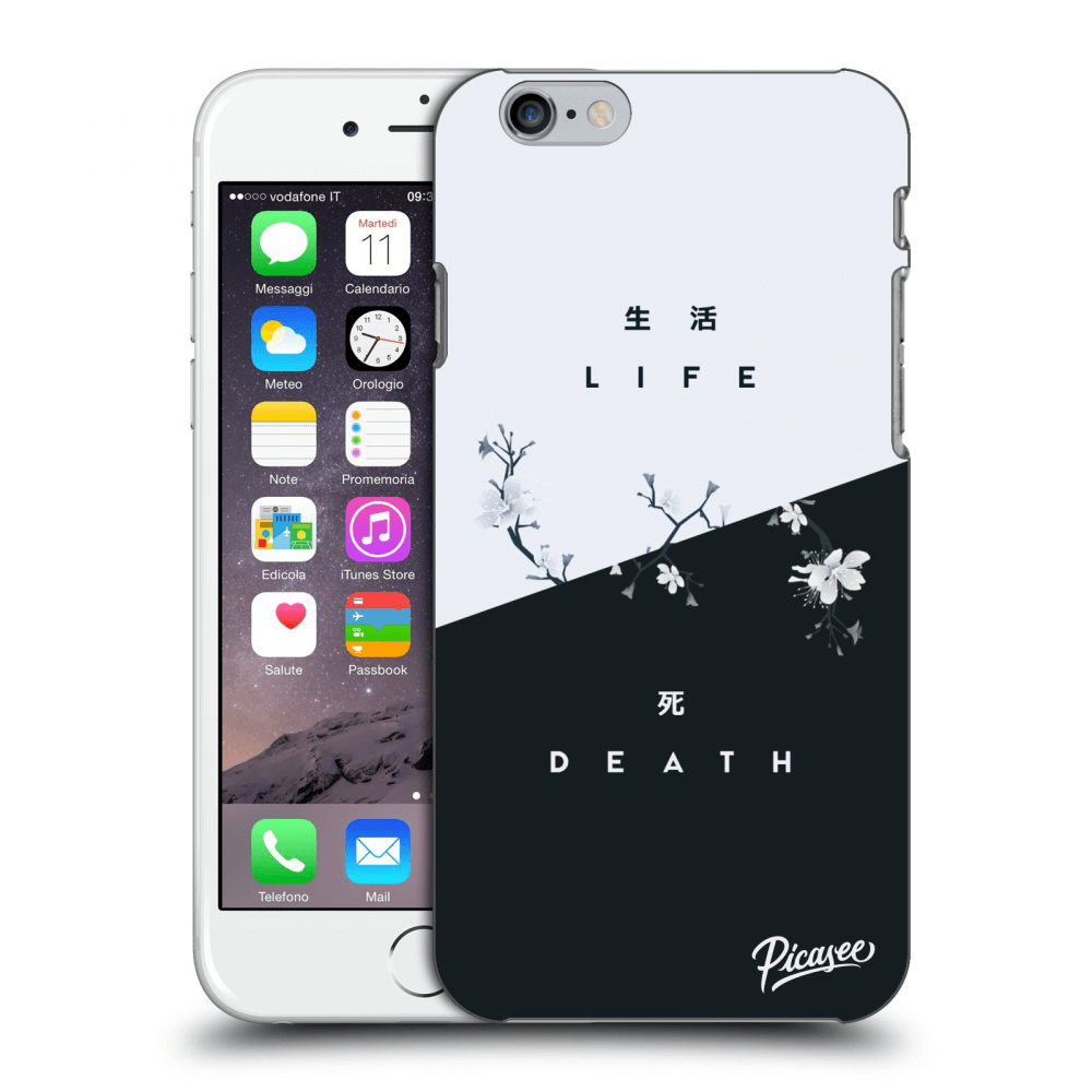 Picasee Apple iPhone 6/6S Hülle - Milchiges Silikon - Life - Death