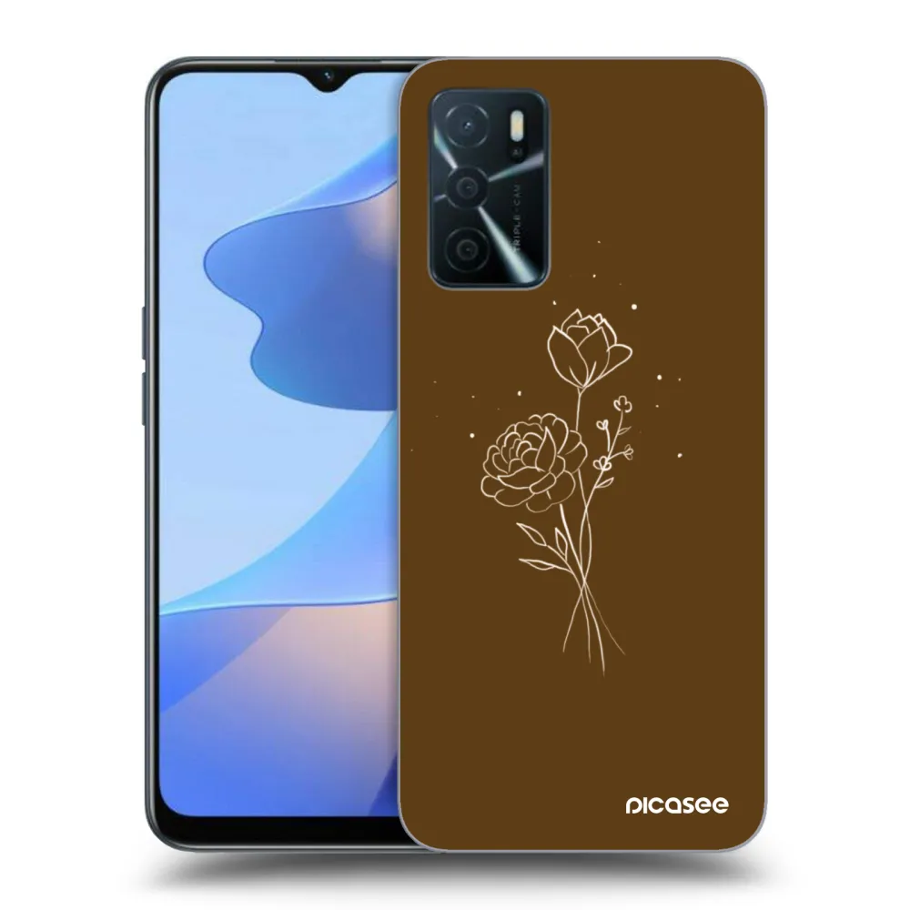 Picasee ULTIMATE CASE für OPPO A16s - Brown flowers