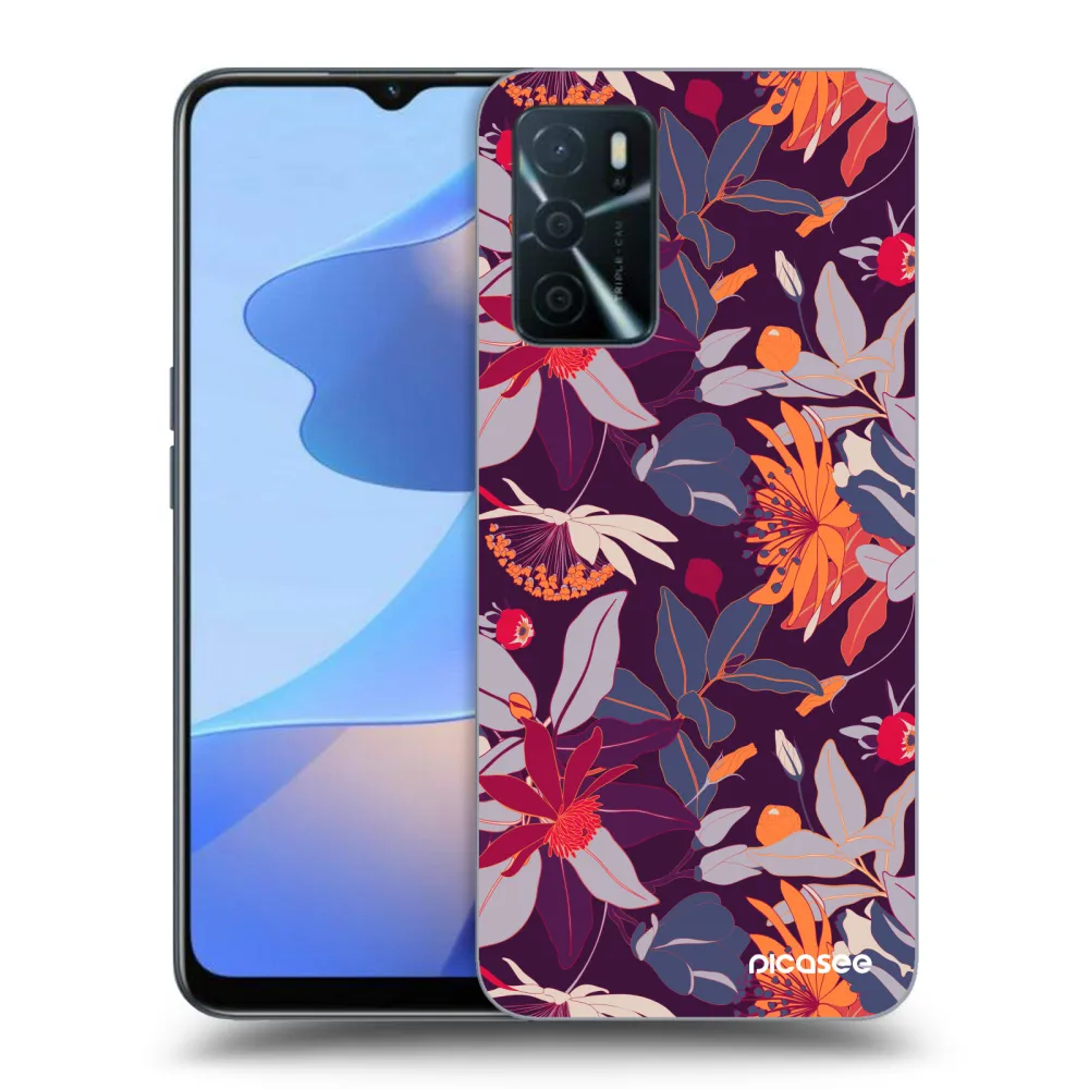 Picasee ULTIMATE CASE für OPPO A16s - Purple Leaf