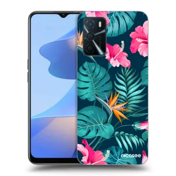 Hülle für OPPO A16s - Pink Monstera