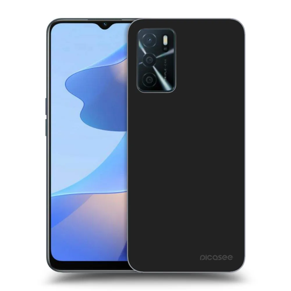 Picasee OPPO A16s Hülle - Schwarzes Silikon - Clear