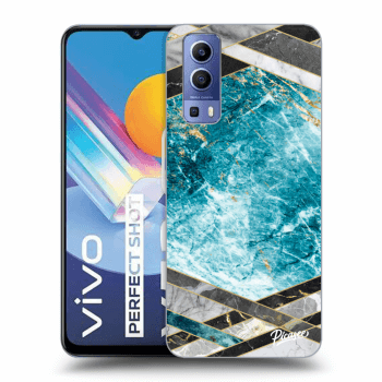 Hülle für Vivo Y52 5G - Blue geometry